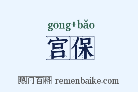 宫保是什么意思的图片
